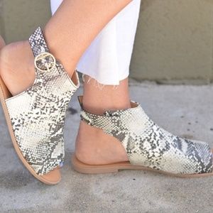Shoes - Snakeskin Sandal Shoes - Snakeskin Sandal